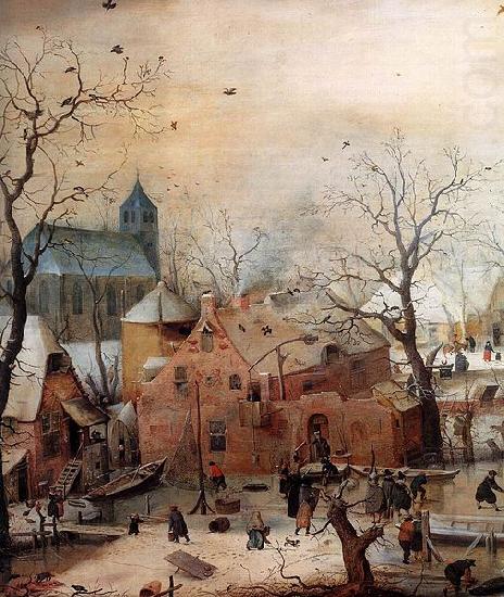 Hendrick Avercamp Winter Landscape with Skaters china oil painting image